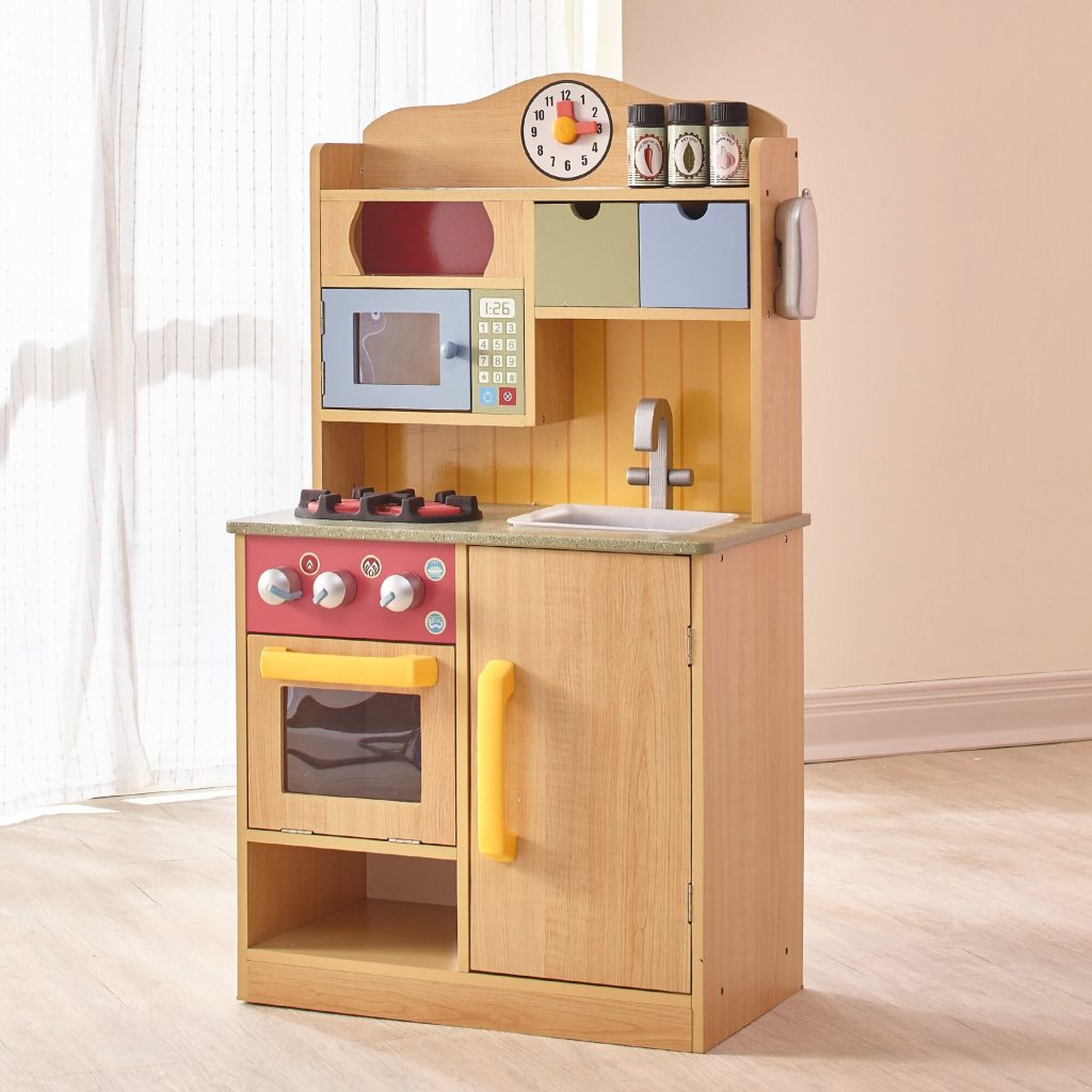 Wooden play kitchen