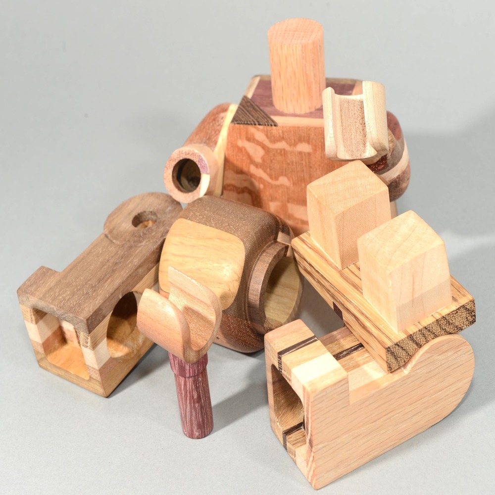 Wooden LEGO sets